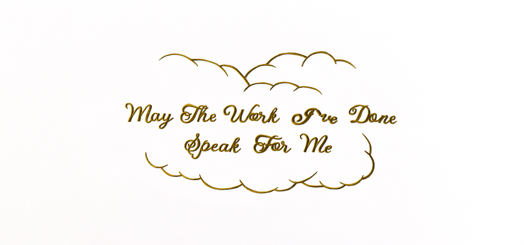 AP 511 GD The Work Ive Done Gold (White Faux)